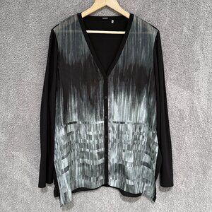 Elie Tahari Mixed Media Silk and Modal tunic / blouse